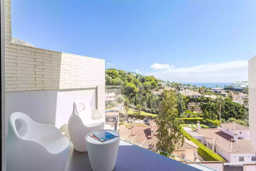 terraza vistas habitación