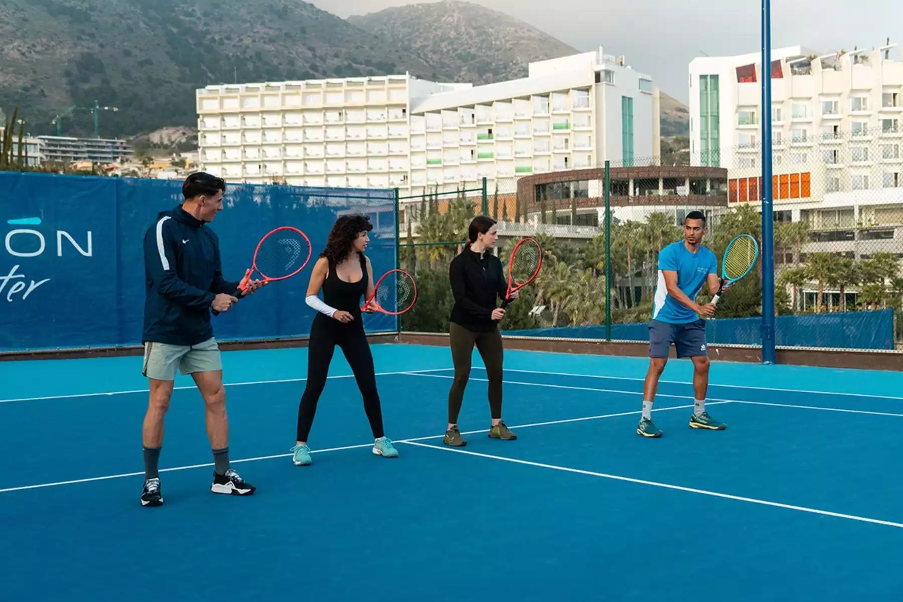 entrenamiento tenis en Higuerón