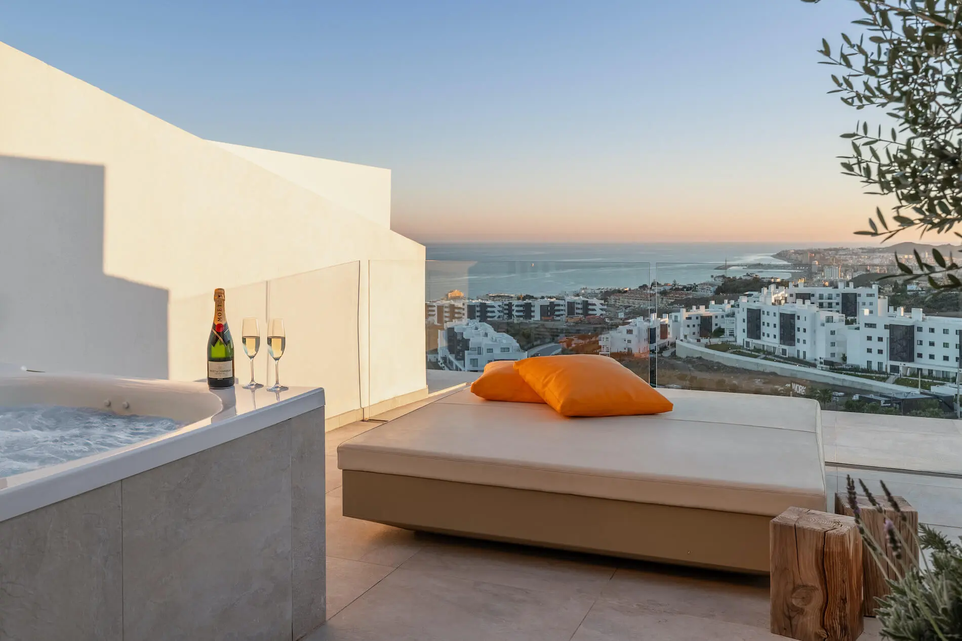 vistas terraza Leiro Suite