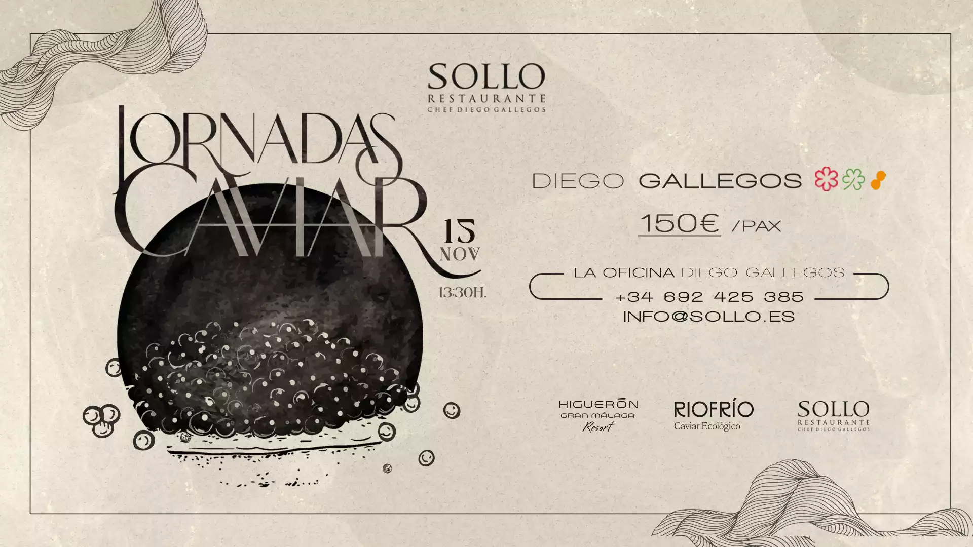 Jornadas del Caviar en Sollo Restaurante