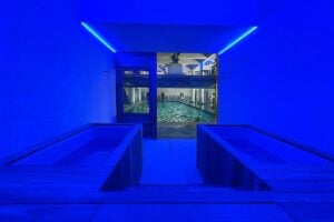 Pilas de contraste frío y calor del Circuito Higuerón Spa, usadas para la recuperación muscular por contraste térmico